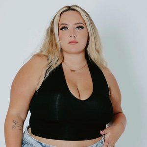 Black V Neck Brami (Crop)